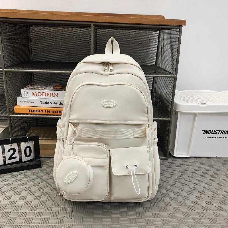Backpack Simple Large Capacity Sports Travel Backpack Junior High School Leisure Backpack Tutorial Bag