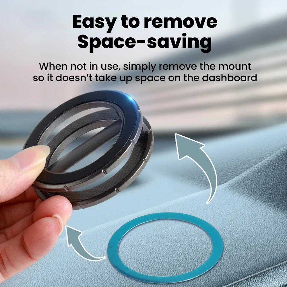 Magnetic Mobile Phone Holder Double-sided Strong Magnetic Holder Car-mounted Mobile Phone Holder Foldable Magnetic Suction Type