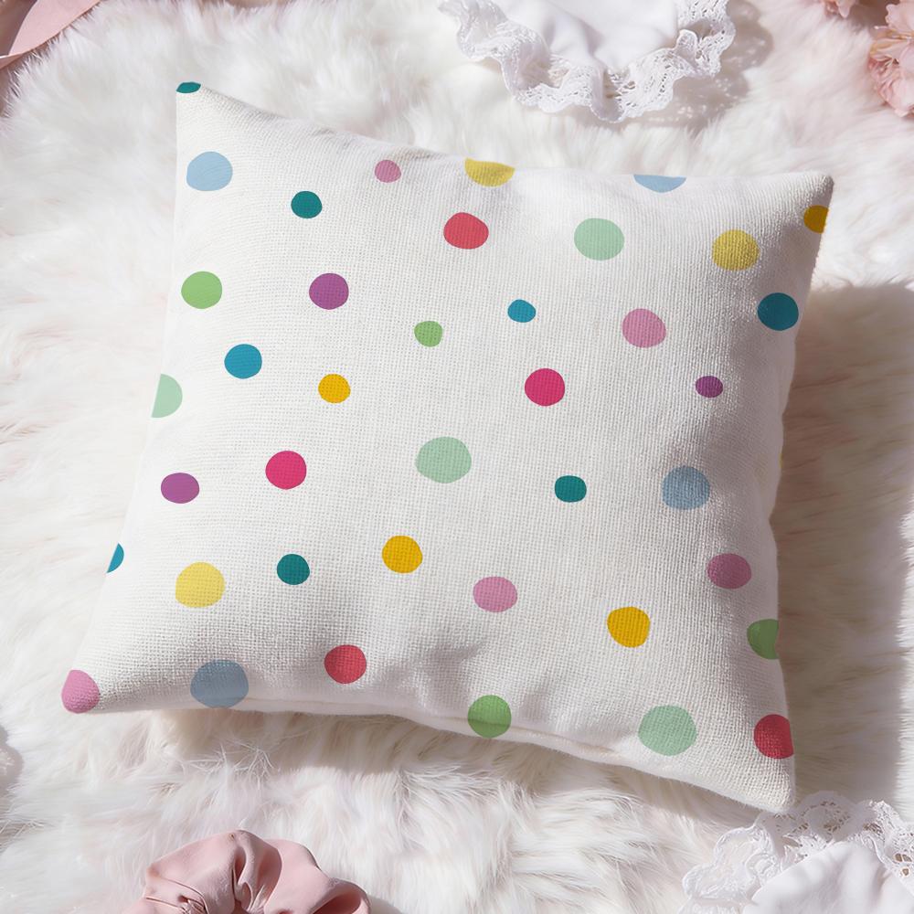 Dot pattern Cushion Cover Premium Comfort Reversible Pillow Cove Two in One Design for Any Room Car Interior