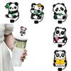 Portable Cute Panda Straw Tips Covers Good Sealing Dust-Proof Straw Topper Party Supplies Straw Tips Lids for 10mm Straw