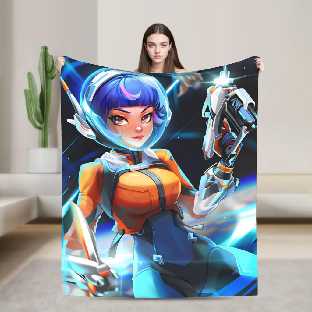 Overwatch Mercy Blankets  Soft Warm Fluffy Plush Bedding Throws For Couch Bed Picnic Flannel Bedspread Bed Cover