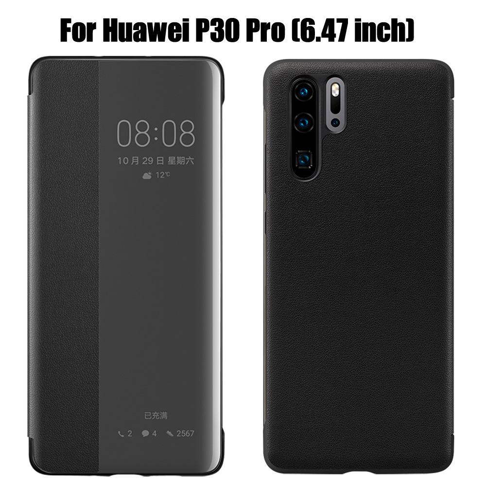 Coque de téléphone avec fonction Veille/Réveil Automatique pour Huawei P50 Pro P40 P30 Lite P20 P10 Plus Mate 20 Lite Mate20 Mate 10 Pro Housse à Rabat Smart View Funda Capa