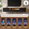 TV Schank, Lowboard Hochglanz hängend LED, TV Board Fernseherschank Falttür, TV-Ständer Wandmontierte TV-Regale 180cm Wohnzimmer, Esszimmer,
