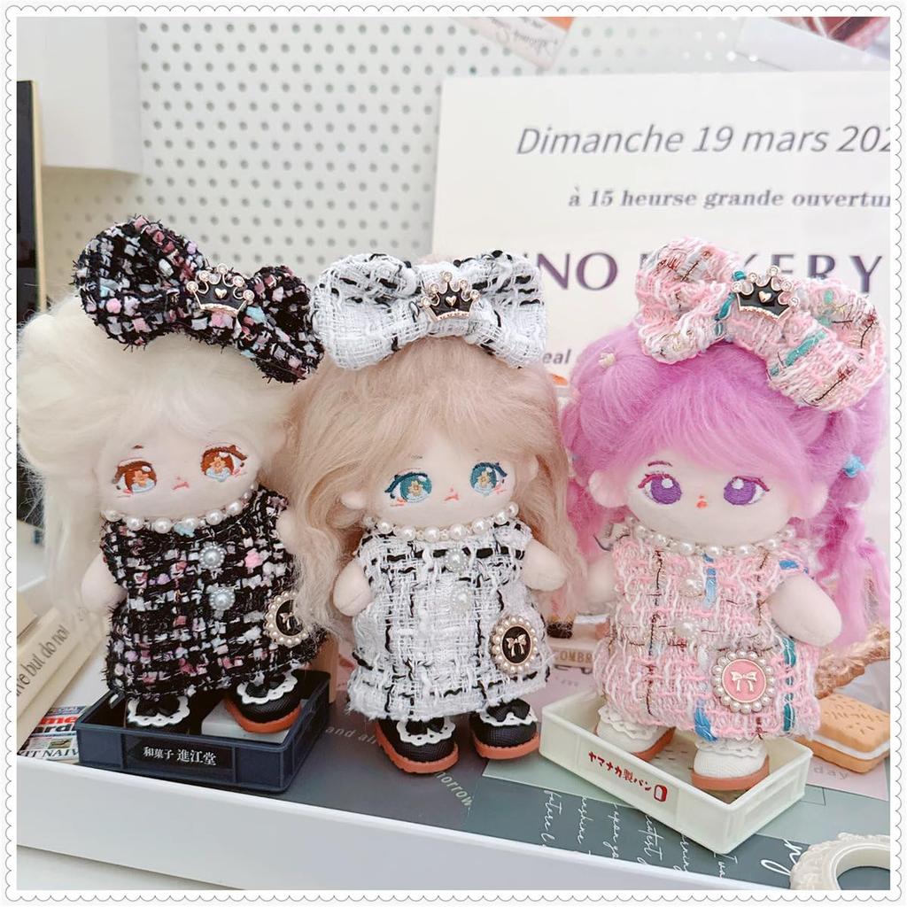 AXLUCE Plush Clothes - Dress - Plush Toy - Clothes - 10cm-15cm - Doll (Black)