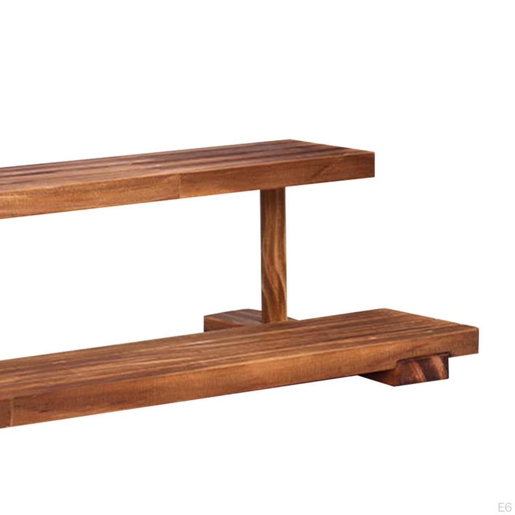 Holz Display Erhöhung Schmuck Organizer Ständer Aufbewahrung Schreibtisch Sammlerstücke Ständer Vitrine