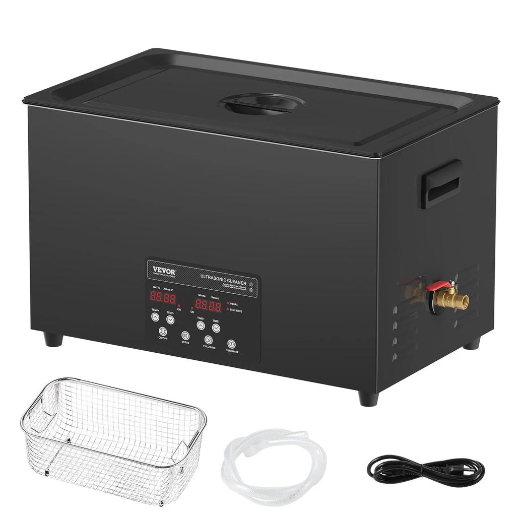 VEVOR 30L Sonic Cleaner, 600W Digital Ultrasonic Cleaning Machine with Upgraded Degassing and Gentle Mode