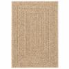 vidaXL Teppich 160x230 cm Jute-Optik Innen und Außen