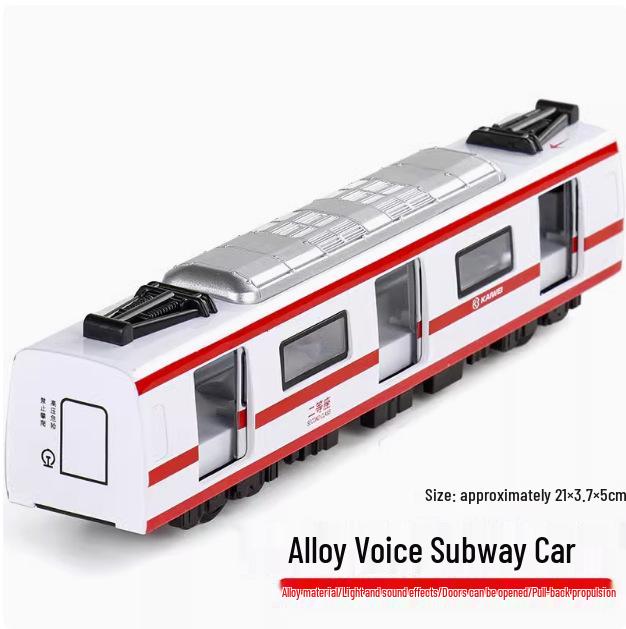 Kaiwei Alloy Subway Train Model with Sound & Light, Magnetic Force, Connect Rod, Pull-back/Remote Control