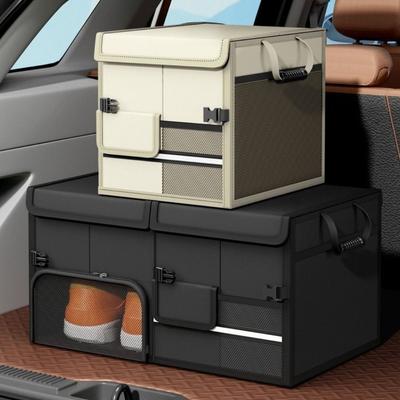 60L Koffer Opbergdoos Grote Capaciteit Opvouwbare Camper Opbergdoos Waterdicht Oxford Doek Auto Kofferbak Organizer Camping