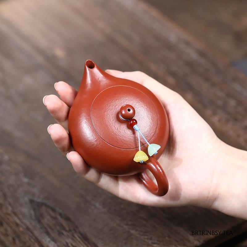 90ml Tradition Yixing Handmade Purple Clay Teapot Chinese Raw Ore Zhu Mud Tea Pot Household Small Capacity Kettle Zisha Tea Set