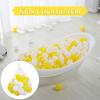 100Pcs/Set Yellow White Pit Ball Thickened PE Crush Proof BPA Phthalate Free Safe Indoor Outdoor Baby Toddler Kids Round Ocean Ball Pool Toy