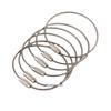 Stainless Steel Wire Rope Keyring Lock.