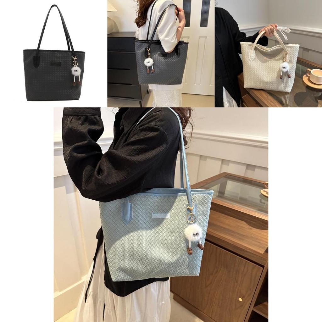 Fashionable Street Trendy Pu Leather Mid-sized Tote Bag For Women 2024