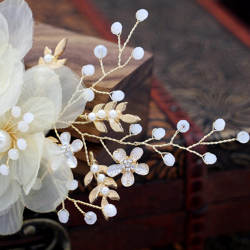 DFsucces Hair Ornament for Girls, Flower Petal Hairpin, Cute Accessory for Photography, Concerts, Graduations, and Weddings