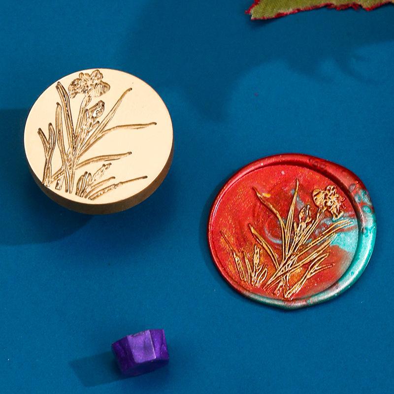 Eco-Friendly Zinc Alloy Retro Wax Seal Head with Color-Preserving Electroplating