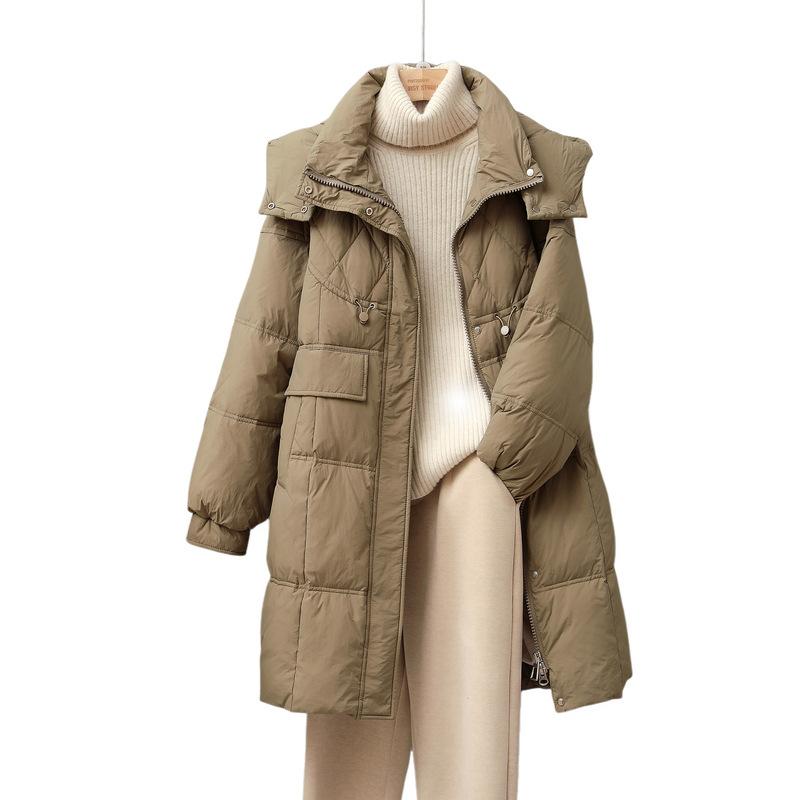 

Зимняя куртка средней длины и длинная, новая, корейская версия, свободная, утолщенная, хлопковая, повседневная, женская L