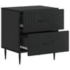 Nightstand Black 43 x 34.5 x 47.5 cm Particleboard