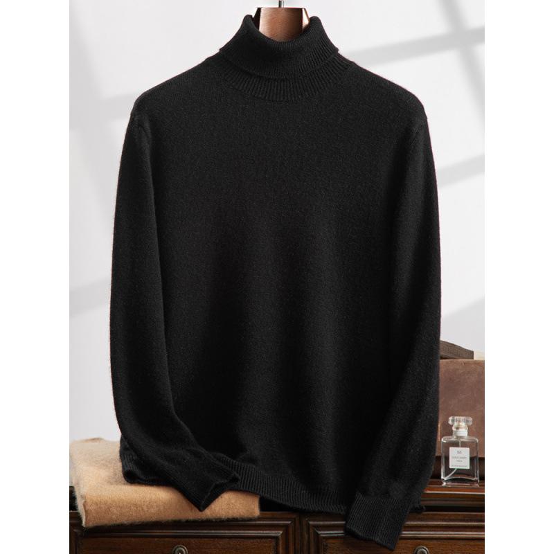 2025 new high lapel cashmere sweater flat Korean version loose versatile pullover sweater