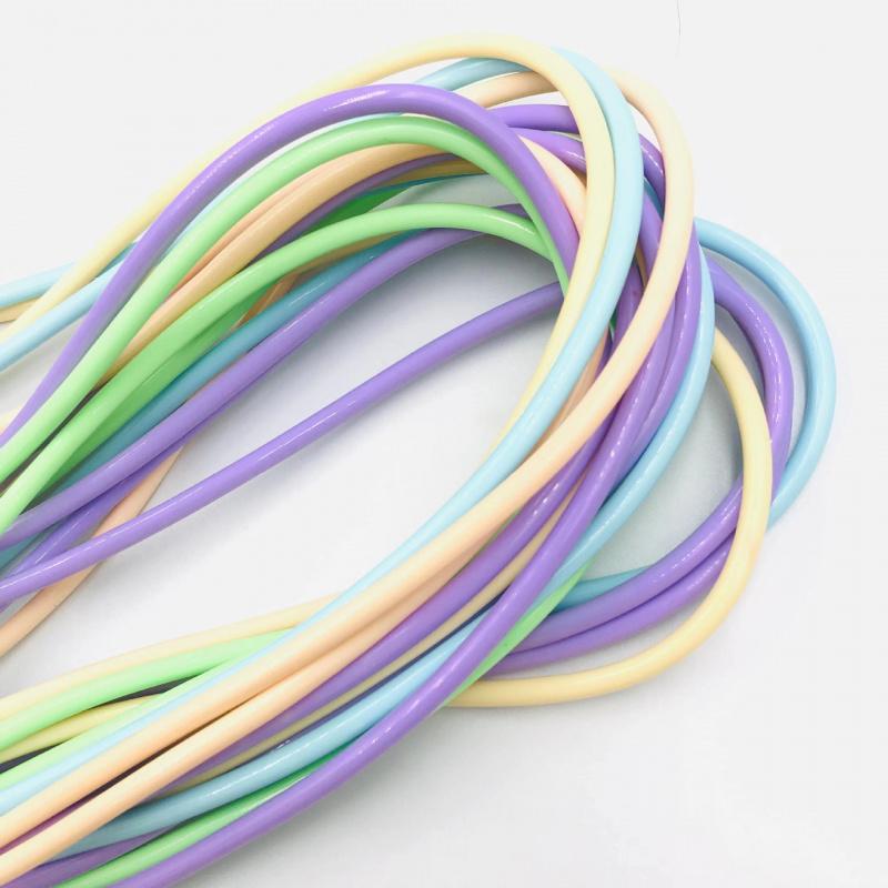 Two-pack student exam training fitness sports racing jump rope with pen-style handle and solid PVC rope
