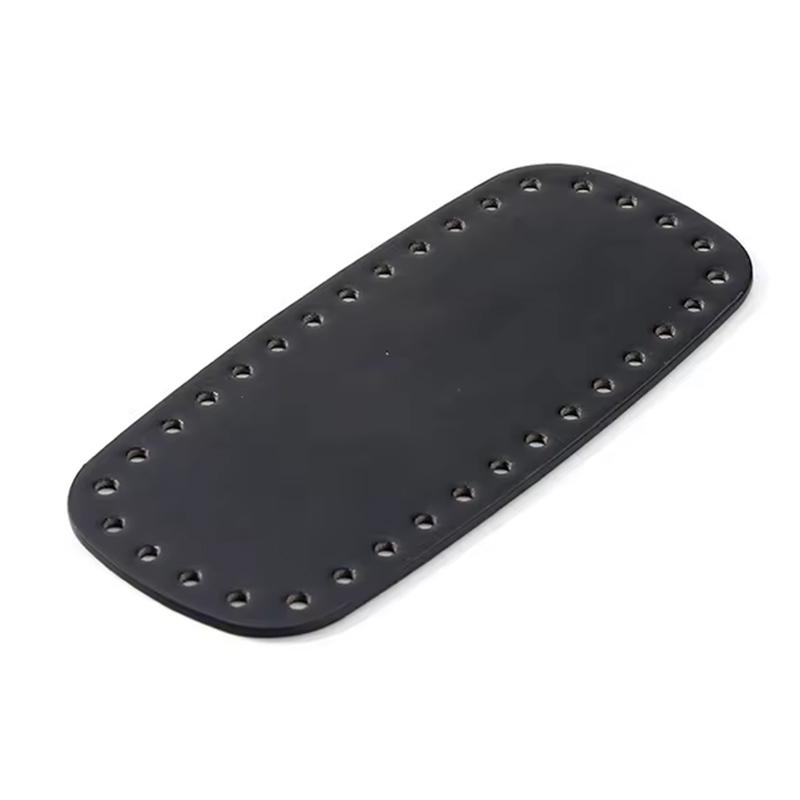 Knitted Bag Long Bottom Pu Leather Bag Bottom Handmade Bottom With Holes Diy Crochet Bag Bottom Accessories