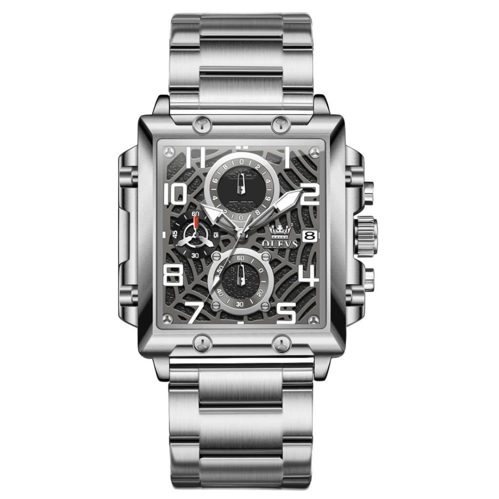 Casual Business Movement Fashion Quartz Wristwatches Blue Steel Chronograph Clock Men Luxury Watches Mens Gifts Relojes