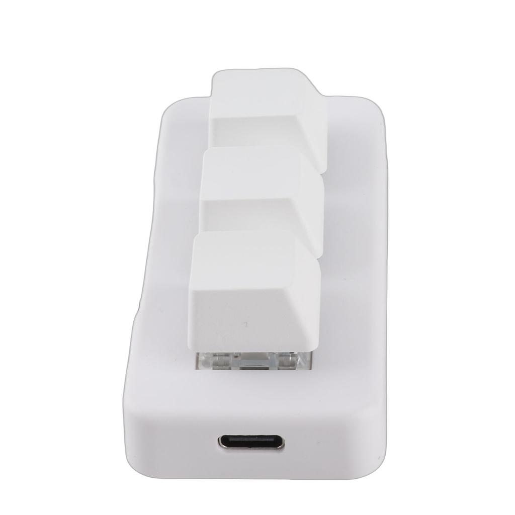 3 Key Keypad RGB Backlit 3 Keys USB Interface   Mechanical Programmable Plug and Play NaMacro Keypad for Computer