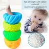 Baby Tactile Senses Toy Sensory Balls Rattles Toy Baby Touch Hand Ball Massage Soft Textured Balls Infant Senses Development Toy