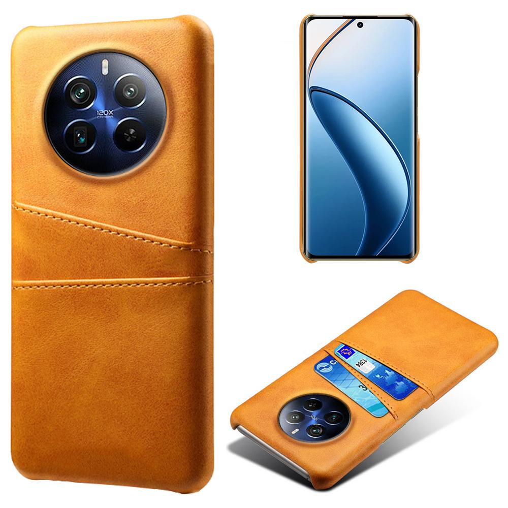 Phone Case for Realme 12 Pro 5G/12 Pro+ 5G Shell Leather+PC Dual Card Slots Back Cover