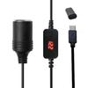 USB C PD Female Type C Male To 12V Car Socket for Driving Recorder Car Fan Power