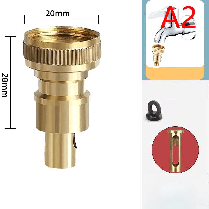 Washing Machine Faucet Water Stop Valve Anti-Dislodgement 1/2" Adapter Interface Water Nozzle Water Tube-Connector