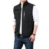 Four Seasons Weste für Herren mittleren Alters und ältere Menschen Dünne, ärmellose Stehkragenweste mit mehreren Taschen und schnelltrocknender Weste in großer Größe
