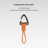 Multifunktionaler Dreieck-Karabiner 7-Strängiges Anti-Lost Schlüsselband Handgelenk-Haken 1,5 cm max. Öffnung für Outdoor-Camping Taschenlampe Schlüssel