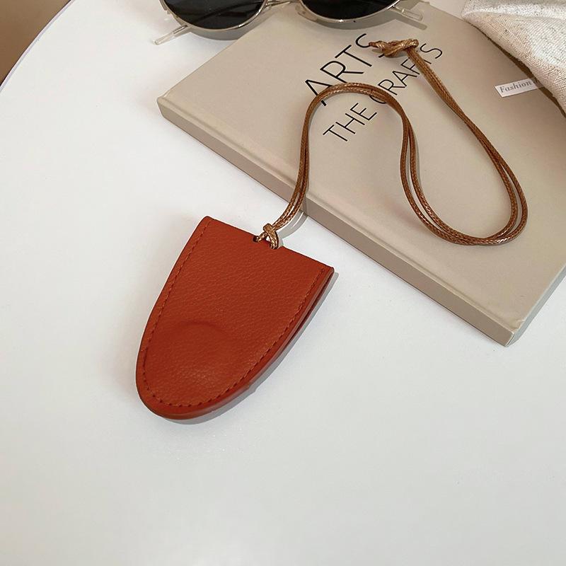 

Кожаный кошелек-подвеска для монет и наушников: Высококлассная, универсальная цепочка-свитер, модная бижутерия