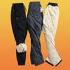 Men's Loose-Fit Oversized Windproof Fleece-Lined Shearling Sports Trousers for Autumn and Winter