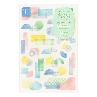 Midori Stickers Yuru Log 2 Sheets Collage [All 5 Types]