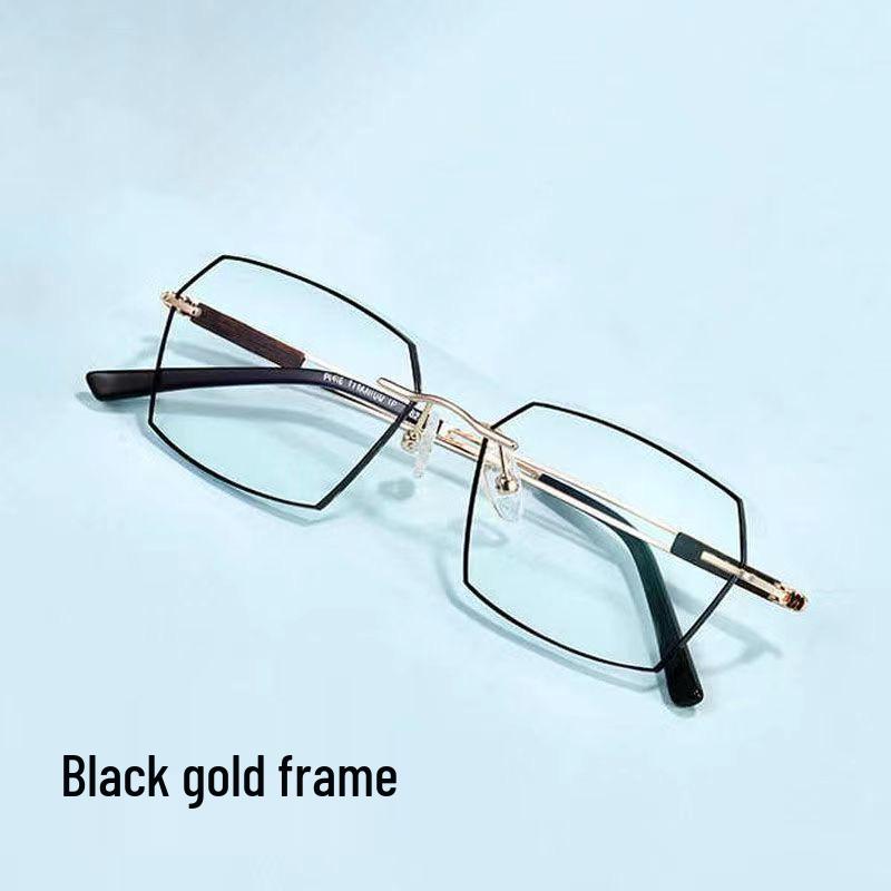 Randlose HD-Fototrope Lesebrille mit Blaulichtfilter für Damen & Herren