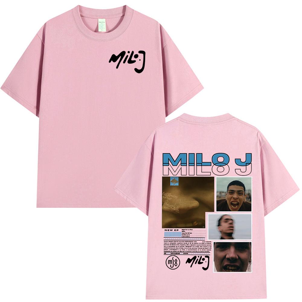 Rapper Milo J La Vida Era Mas Corta Album Graphic T Shirts Unisexs Unisex Hip Hop TShirt Cotton Short Slevee TShirts Streetwear