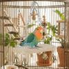 With Hook Bird Hanging Swing Wooden Bird Toy Hammock Parrot Cage Hut  Small Pet Entertainment