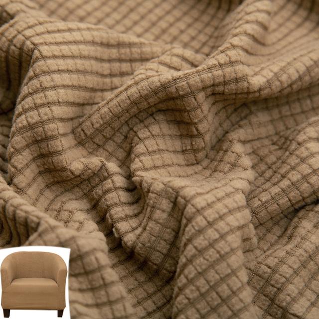 Jacquard Sofa Cover Soft Stretch Polar Fleece Single Seater Club Couch Slipcovers Elastic Armchair Covers Furniture Protector