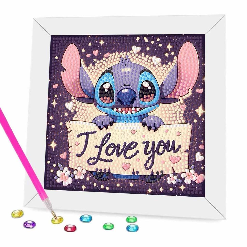 Kit Pittura Diamante Fai da Te con Cornice, Punto Mosaico Cerchio Completo 5D Kit Punto Croce Fai da Te Decorazione Casa con Cornice, Collezione Hobby Artigianale