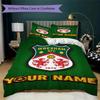 Custom Name Wrexham AFC Pattern Bedding uilt Set uilt Cover Pillowcase Home Decoration Birthday Gift (1*duvet cover+2*pillowcase without core)
