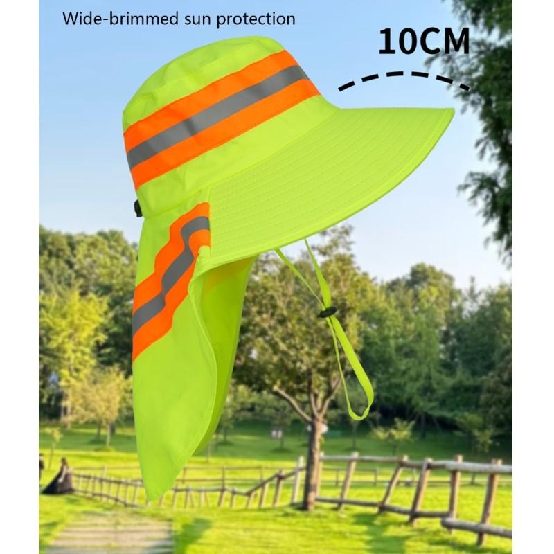 Lightweight Travel Hat Breathable Polyester Sun Cap With Reflective Strips For Running And Hiking