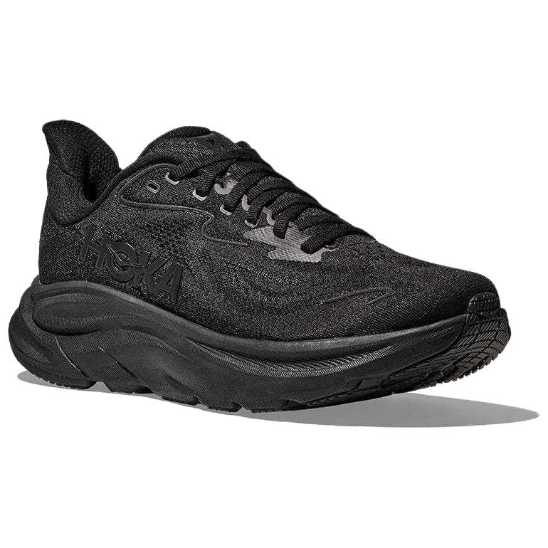 HOKA Clifton 10 Wide Triple Black Women Sneakers 1162050-BBLC