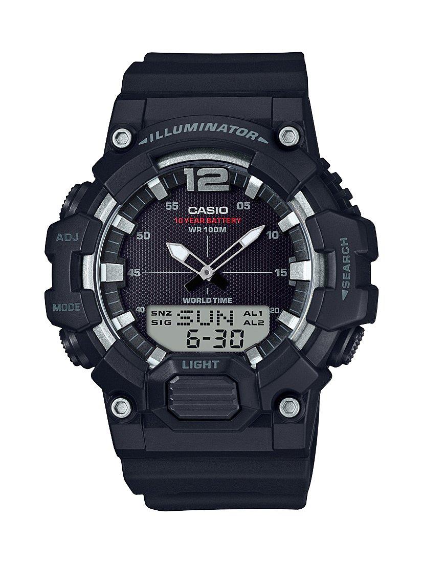 Casio Classic Display Quartz Black Quartz Men s HDC-700-1AVCF Analog-Digital Watch, Black/Silver, Watch.