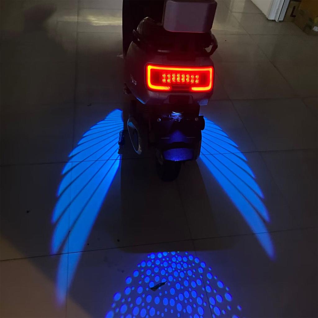 Motorcycle Modification LED Angel Wing Lights Decorative Projection Accessories for Motorcycle Lighting Systems