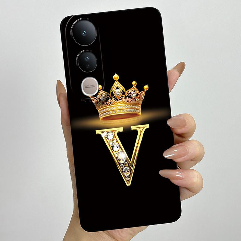 For Vivo V50 Lite 5G Case Luxury Letters Couple Silicone Soft Phone Cases For Vivo V50 V50Lite 5G Camera Protection Back Cover