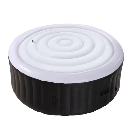 145CM Inflatable Hot Tub Cover Foldable Energy Saving Round Hot Tub Lid