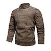 New Men's Asymmetrical Zipper Leather Motorcycle Jacket - European & American Style