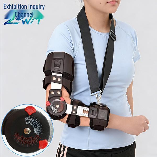 Adjustable Elbow Immobilizer for Upper Limb Fracture Rehabilitation and Arm Flexion Extension Support Brace