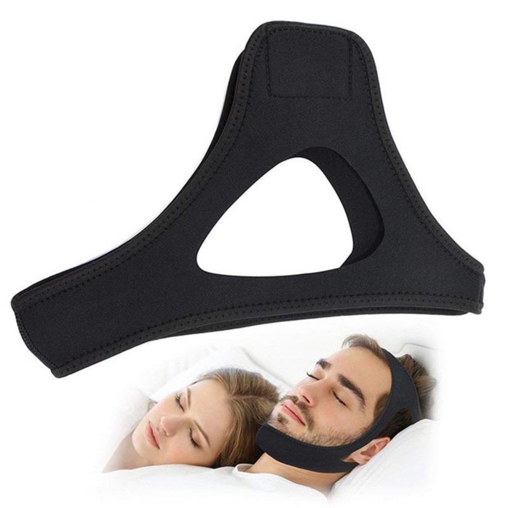 

Men Health Better Breath Anti Snoring Belt Snore Bandage Triangular Chin Strap Sleep Aid чёрный